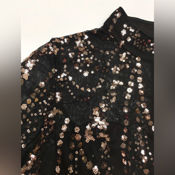 Jane Chic Designs Mock Neck Sequin Dress - Picture 6 of 8